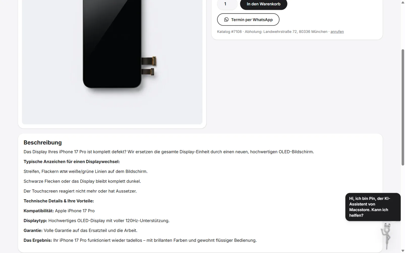 MacsStore, Sektion